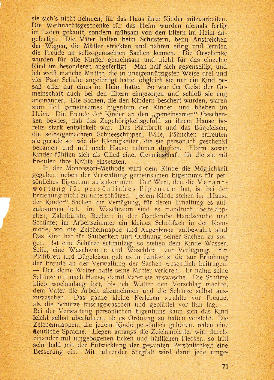 Über die Umgebung des Kindes 0010