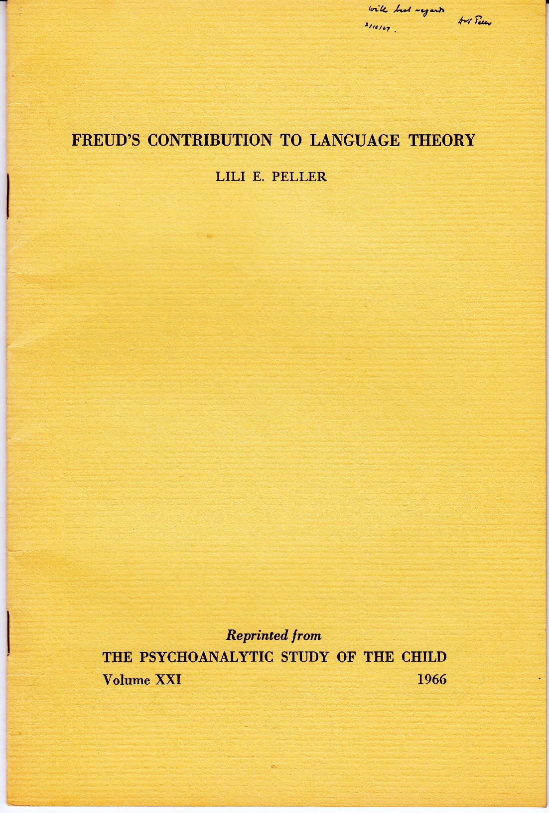 Peller L E Freuds Contribution Language